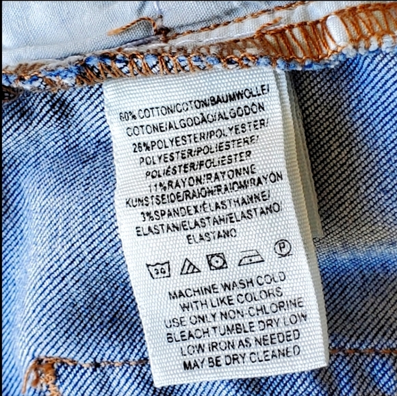 Free People Great Heights Frayed Skinny Jeans Blue Med Wash Stretch Denim Sz 25 - Picture 6 of 8